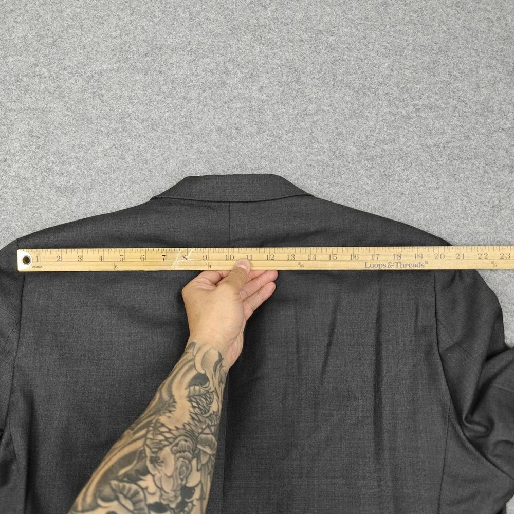 Lauren Ralph Lauren Suit Jacket Mens 48 Gray Two Button Classic Fit Indonesia